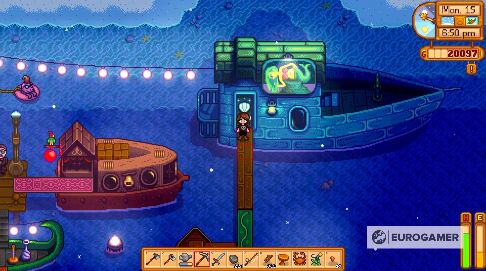 Stardew Valley Night Market and Mermaid Boat puzzle solution explained